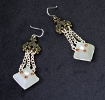 icone boucles d'oreilles facon art déco =THE CAT STORE Bijouterie=