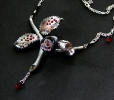 icone collier joaillerie rosa venomous disco =THE CAT STORE Bijouterie=