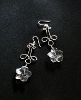 icone boucles d'oreilles aloha art nouveau fluorite  THE CAT STORE Bijouterie